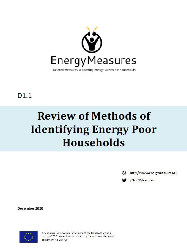 Review of Methods of Identifying Energy Poor Households